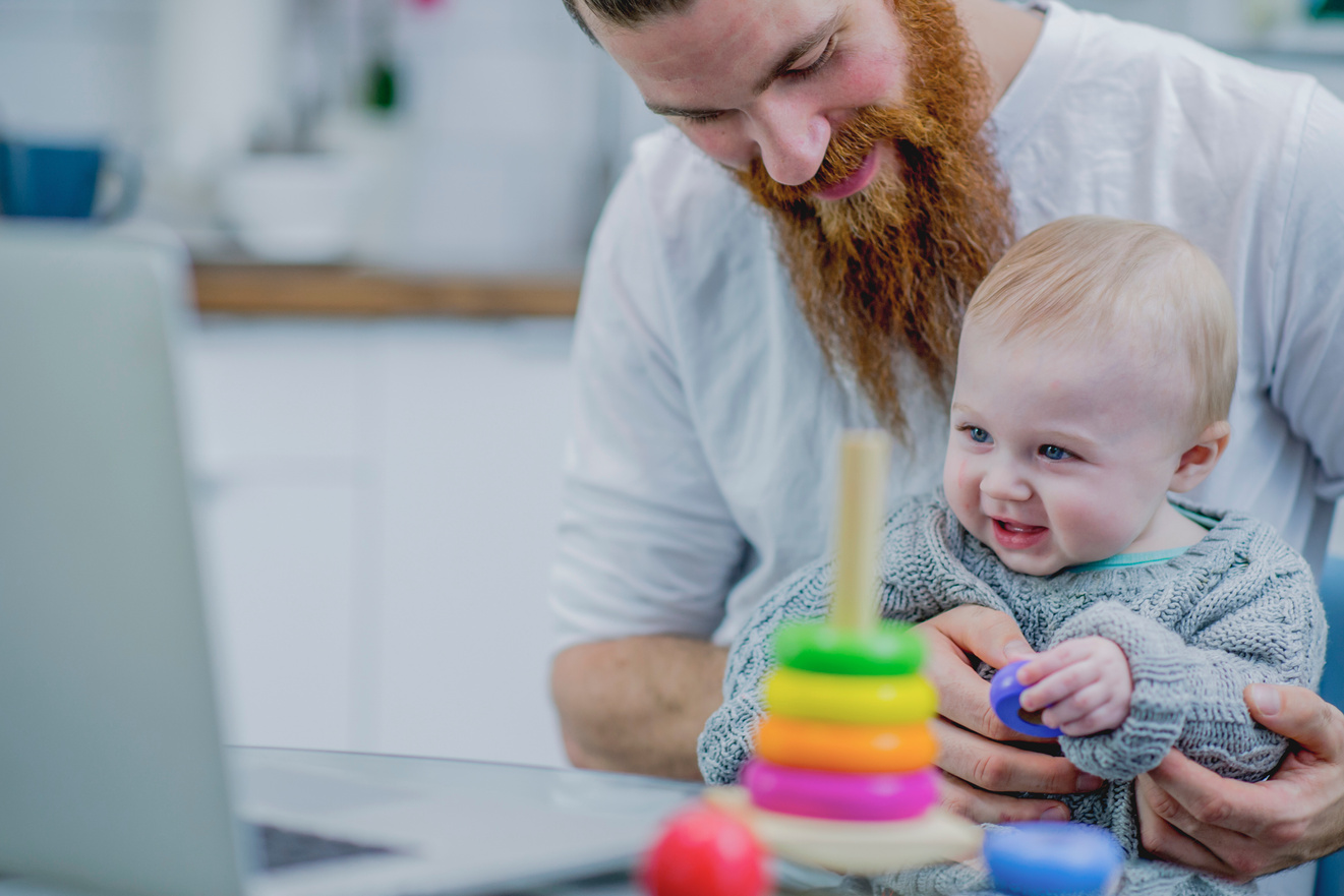 Baby with his dad